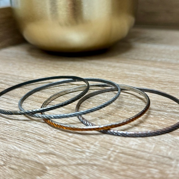 Metallic Bangles set of 4 - Picture 1 of 7